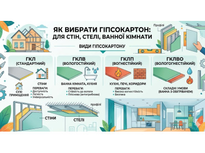 Як вибрати гіпсокартон: