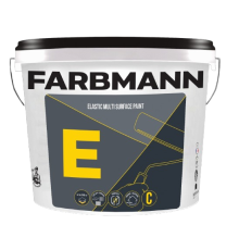 Гумова фарба для внутрішніх і зовнішніх робіт FARBMANN Е Elastic Multi Surface Paint Dark grey, 14л