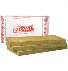 Минеральная базальтовая вата IZOVAT (ИЗОВАТ) 125 (1000х600х120мм) (1,2м.кв.)