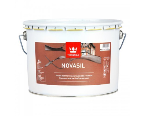Фарба фасадна силіконмодифікована Tikkurila Novasil (Тіккуріла Новасіл), базіс MRA, 9л