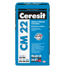 Клей для великофоматної плитки високоеластичний Ceresit CM 22 Mega format flexible 25 кг