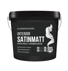 Фарба інтер'єрна матова з сатиновим блиском Kolorit Farbmann interior SATINMATT база А, 9л