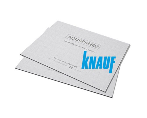 Плита внутрішня на цементній основі Knauf AQUAPANEL (Кнауф Аквапанель) Indoor 900х2400х12,5 мм