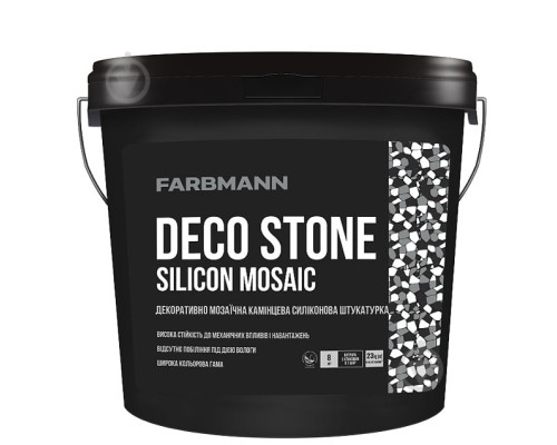 Штукатурка силіконова мозаїчна (24 кольори) Kolorit Farbmann (Колоріт Фарбман) Deco Stone Silicon Mosaic, 23 кг Штукатурка силіконова мозаїчна (24 кольори) Kolorit Farbmann (Колоріт Фарбман) Deco Stone Silicon Mosaic, 23 кг