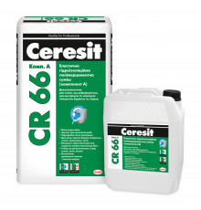 Гідроізоляційна еластична суміш  (2к) Ceresit CR 66 22,5кг