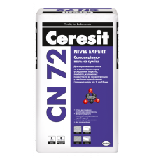 Самовирівнювальна суміш Ceresit CN 72 Nivel Expert 25 кг для вирівнювання основ та стяжок підлог (товщина шару від 1* до 10 мм)