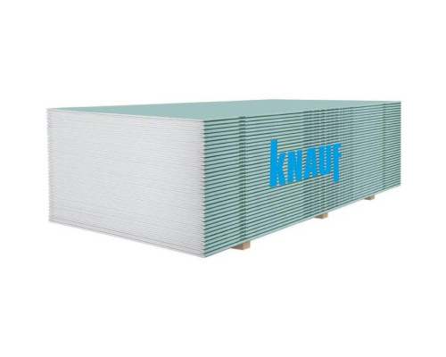 Гіпсокартон вологостійкий стіновий Knauf (Кнауф) 12.5*1200*2500