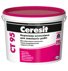 Шпаклівка акрилова для зовнішніх робіт Ceresit СТ95 (0,15мм) 10л
